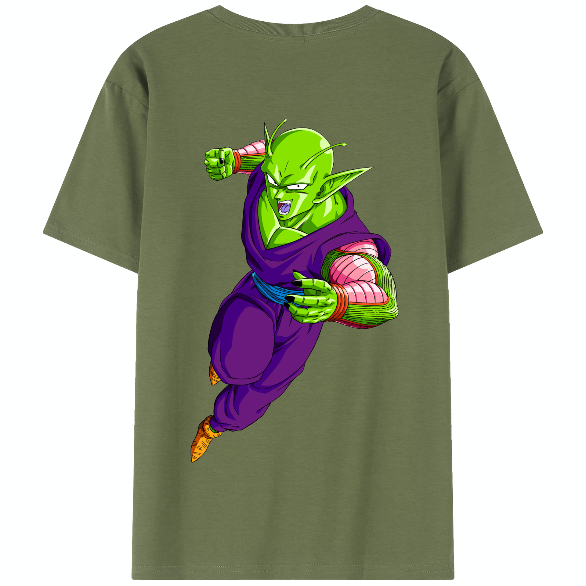 （画像用） ドラゴンボール ピッコロ DRAGON BALL Piccolo 綿100％半袖Tシャツ（背面プリント）